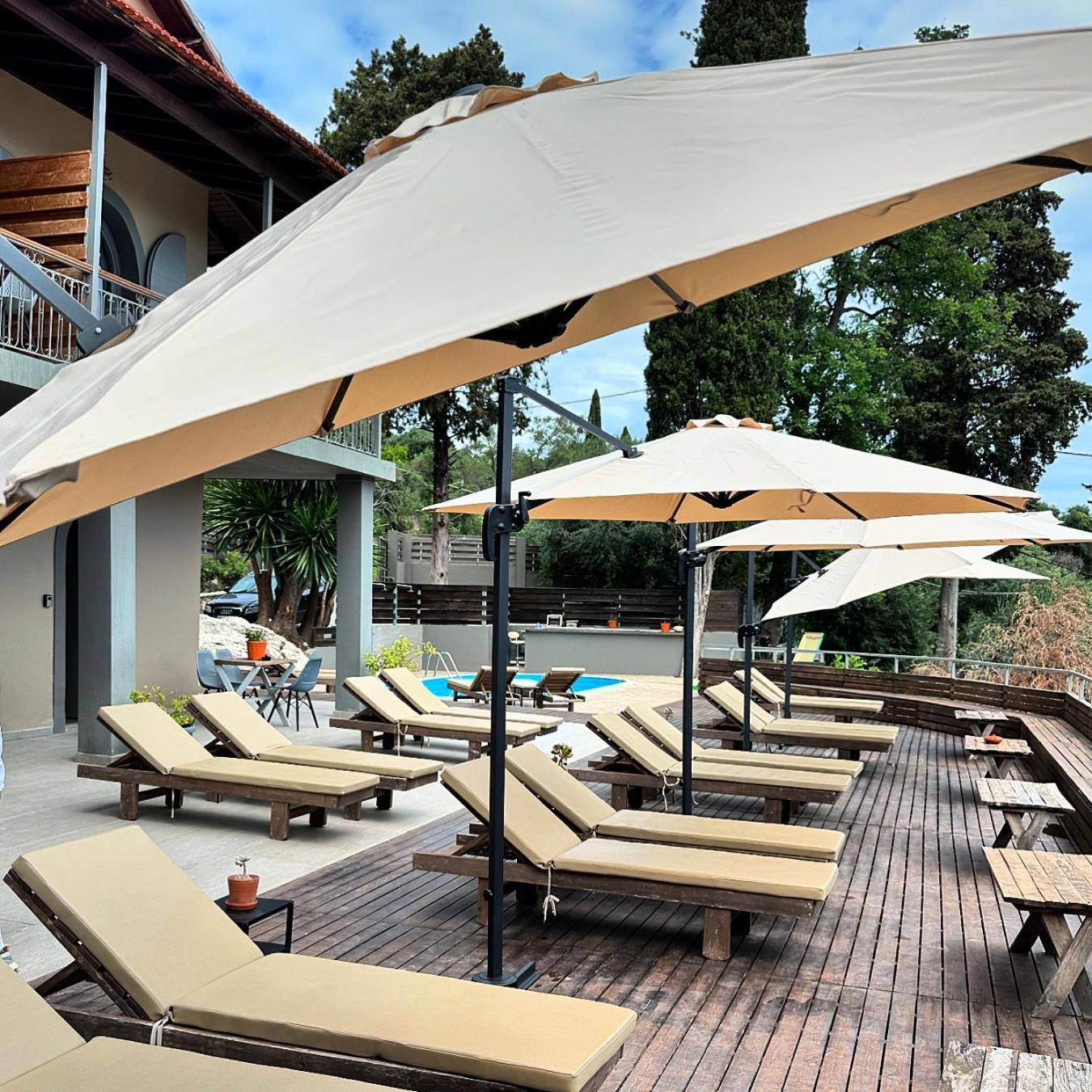 Seven Keys Luxury Suites Achilleion Bagian luar foto