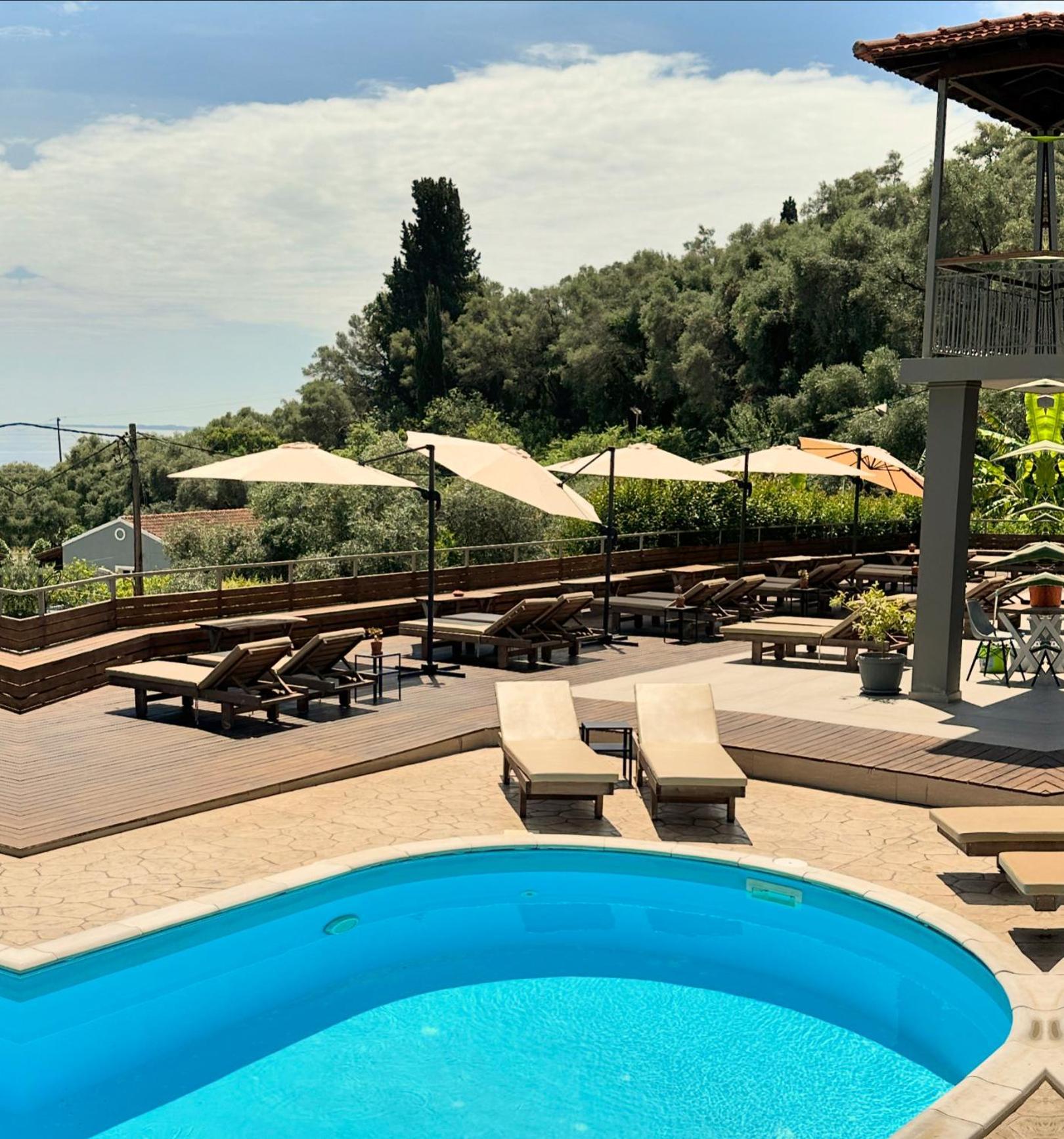 Seven Keys Luxury Suites Achilleion Bagian luar foto